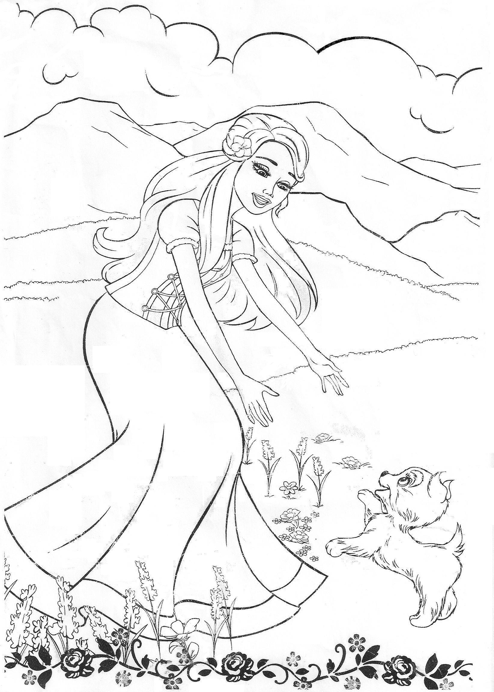 80+ Cute Barbie Coloring Pages Printable 69