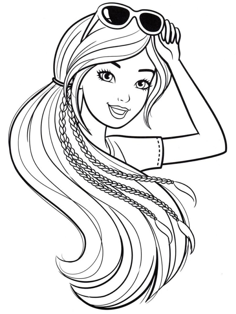 80+ Cute Barbie Coloring Pages Printable 8