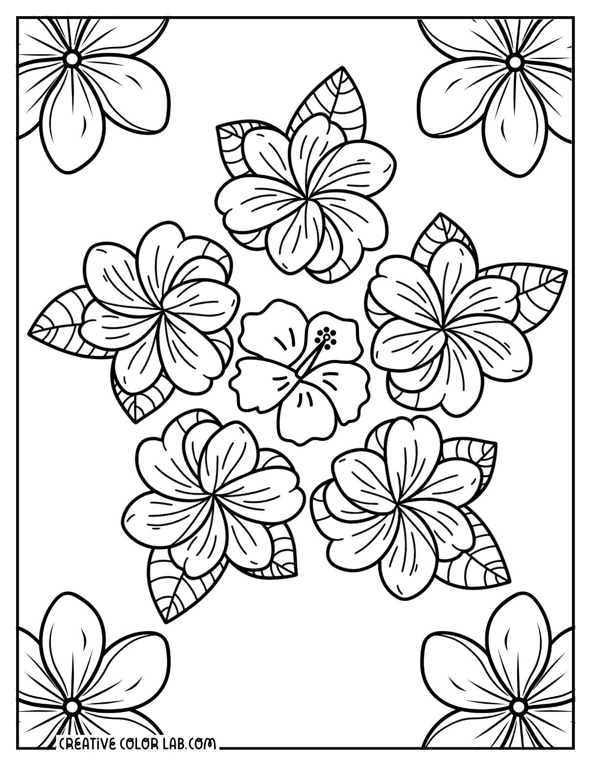 99 Tropical Paradise Coloring Pages Free Printable 30