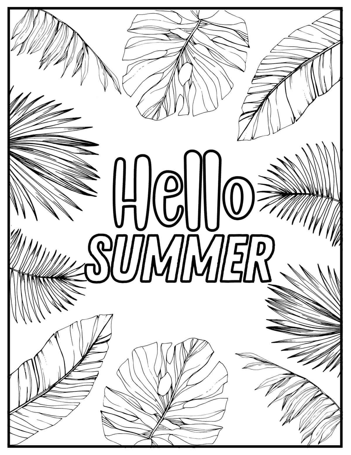 99 Tropical Paradise Coloring Pages Free Printable 36