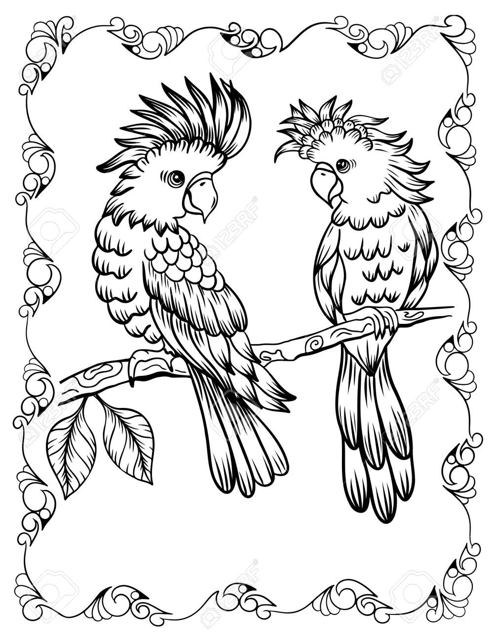 99 Tropical Paradise Coloring Pages Free Printable 68