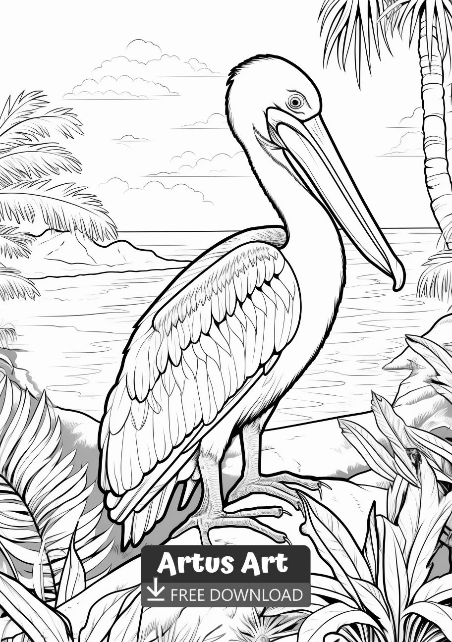 99 Tropical Paradise Coloring Pages Free Printable 72