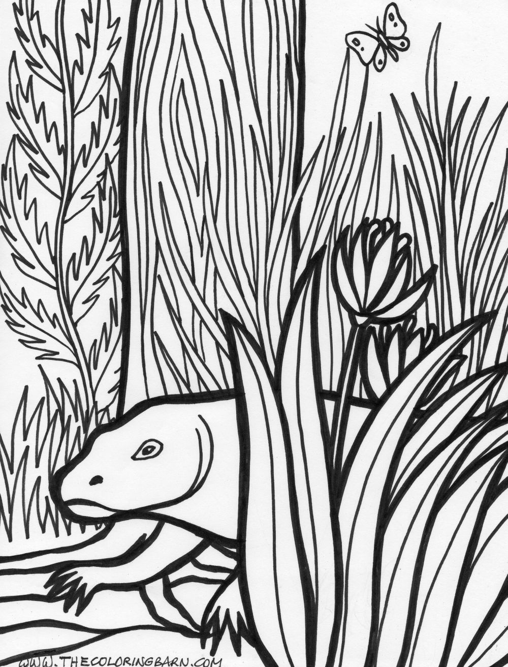 99 Tropical Paradise Coloring Pages Free Printable 94