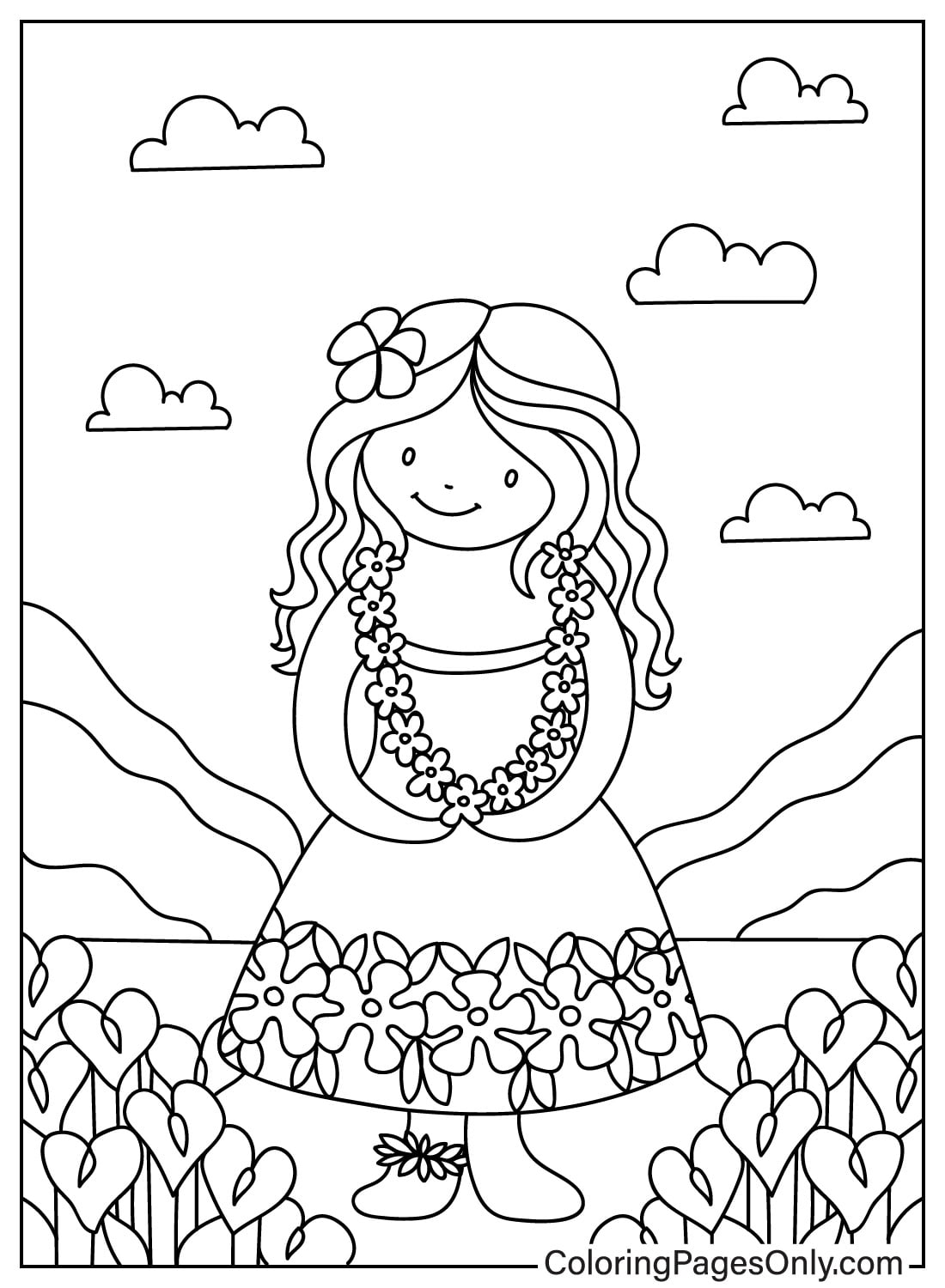 99 Tropical Paradise Coloring Pages Free Printable 96