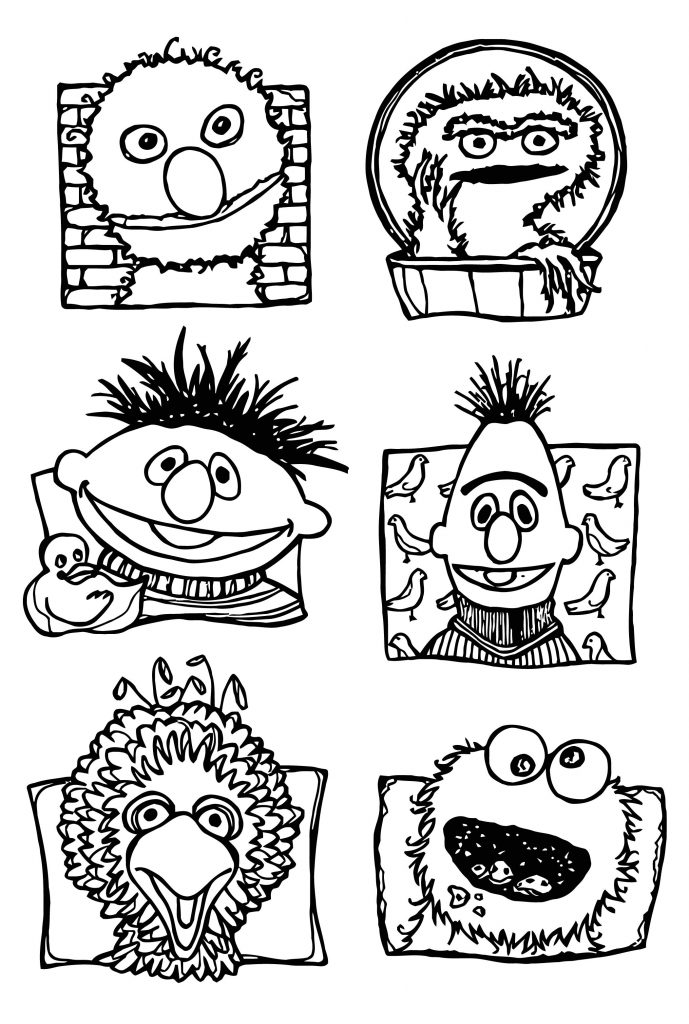 100 Printable Sesame Street Coloring Pages for Kids 22