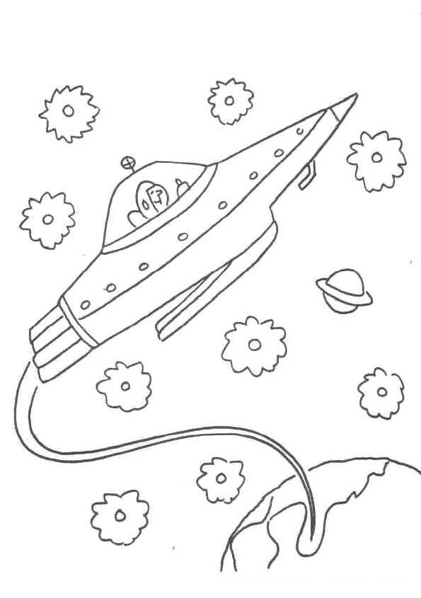 103 Free Printable Spaceship Coloring Pages For Kids 100