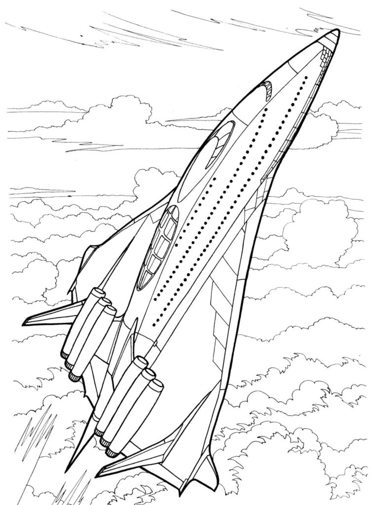 103 Free Printable Spaceship Coloring Pages For Kids 15