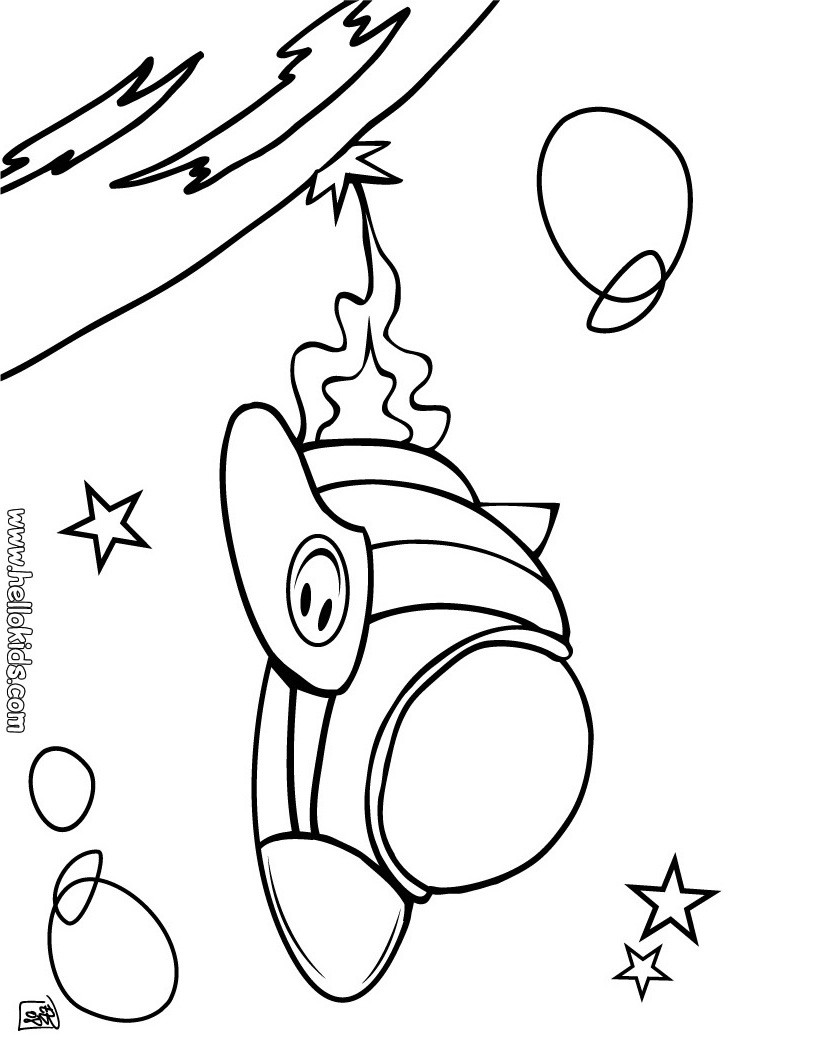 103 Free Printable Spaceship Coloring Pages For Kids 19