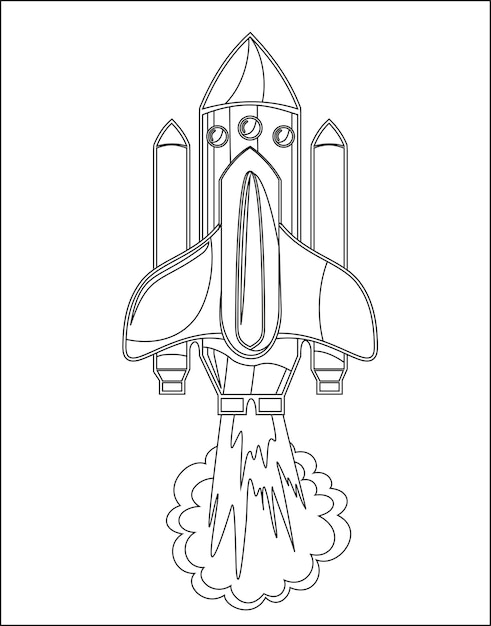 103 Free Printable Spaceship Coloring Pages For Kids 21