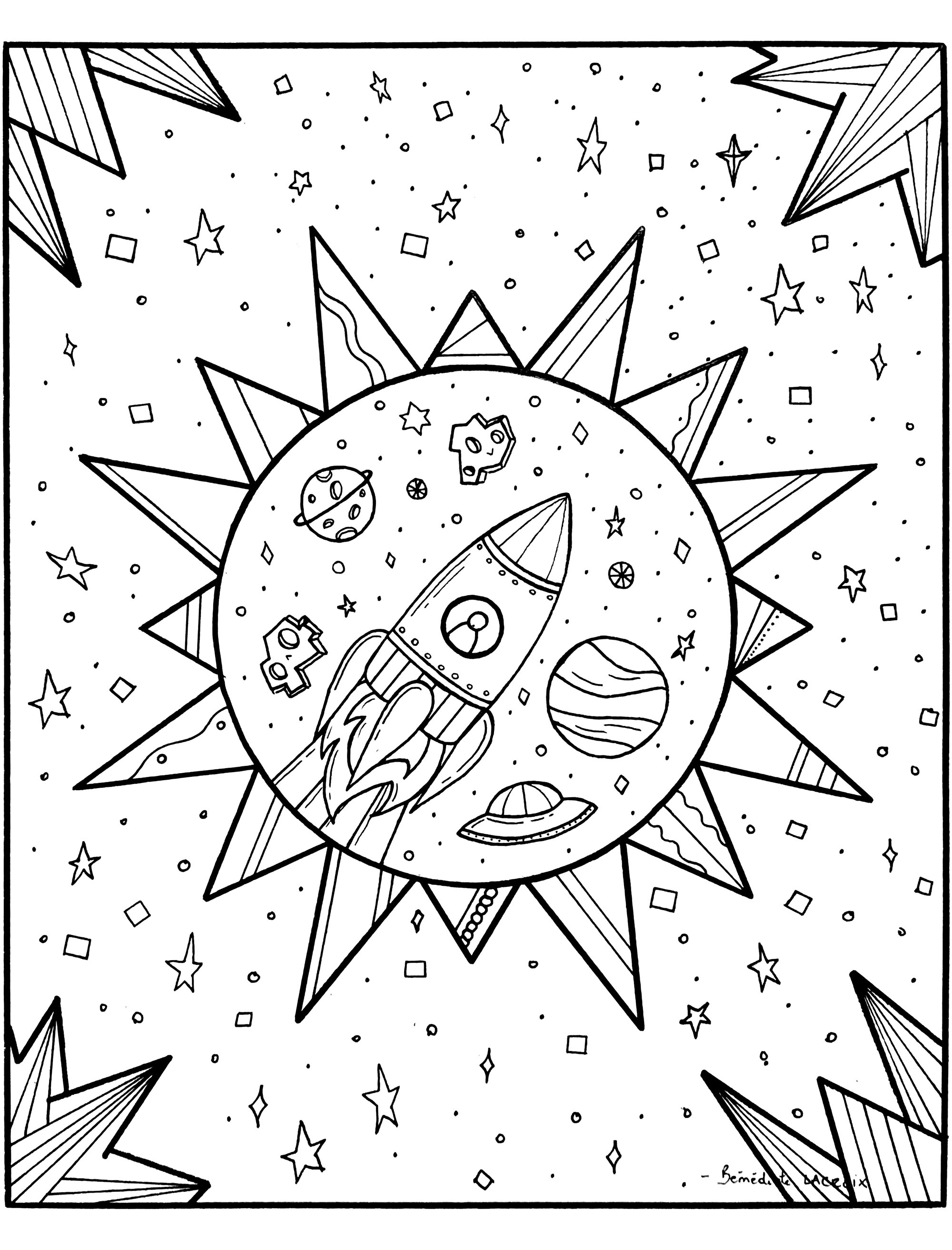 103 Free Printable Spaceship Coloring Pages For Kids 22