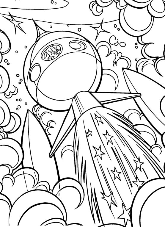 103 Free Printable Spaceship Coloring Pages For Kids 24