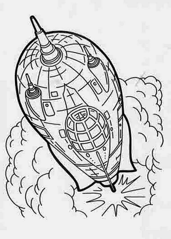 103 Free Printable Spaceship Coloring Pages For Kids 30