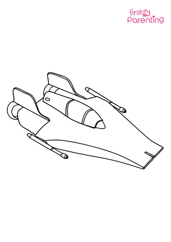 103 Free Printable Spaceship Coloring Pages For Kids 34