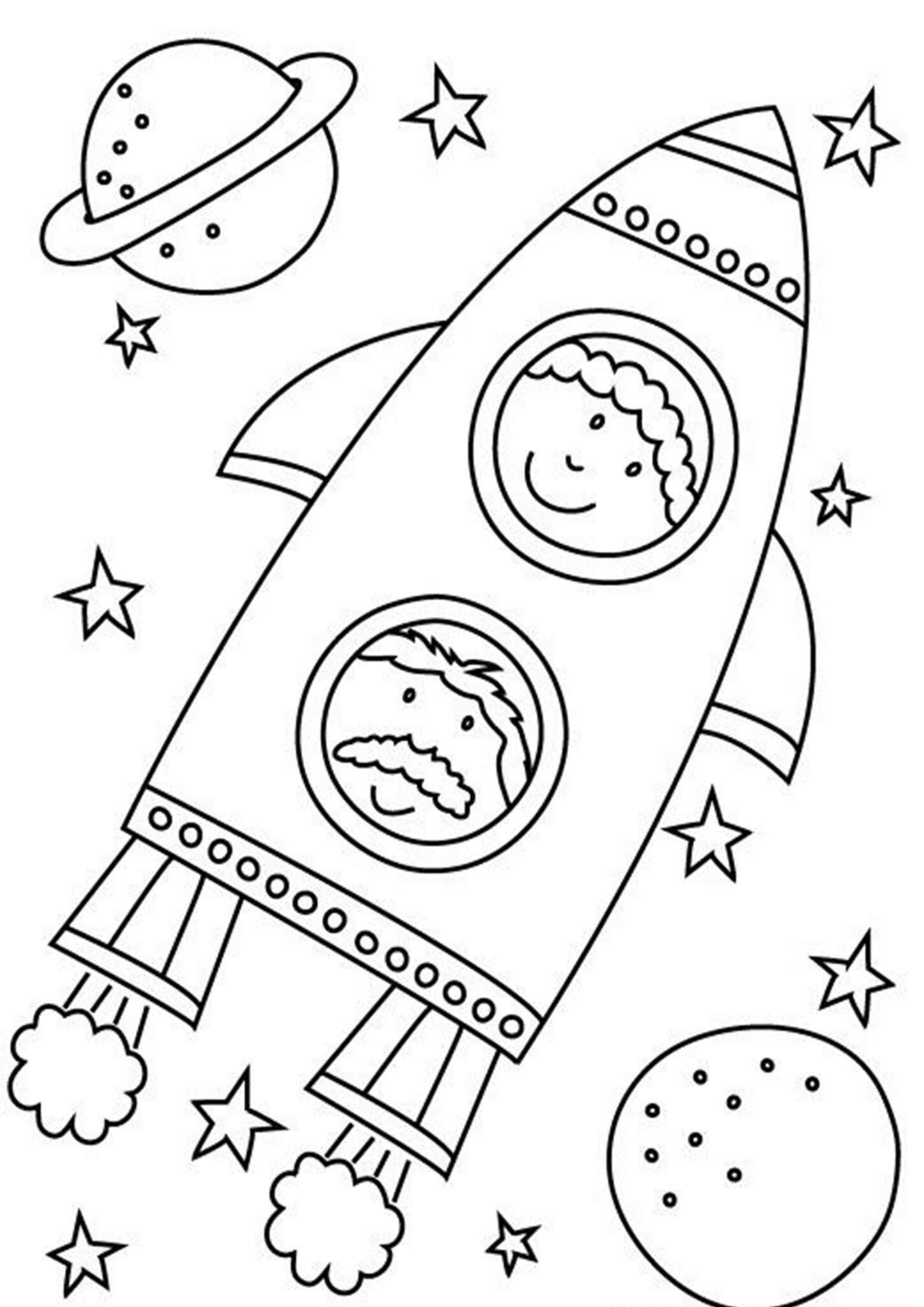 103 Free Printable Spaceship Coloring Pages For Kids 38