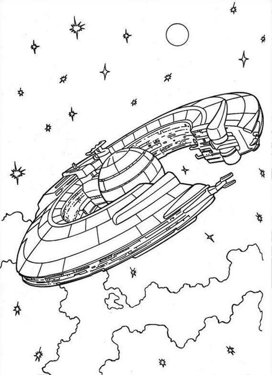 103 Free Printable Spaceship Coloring Pages For Kids 40