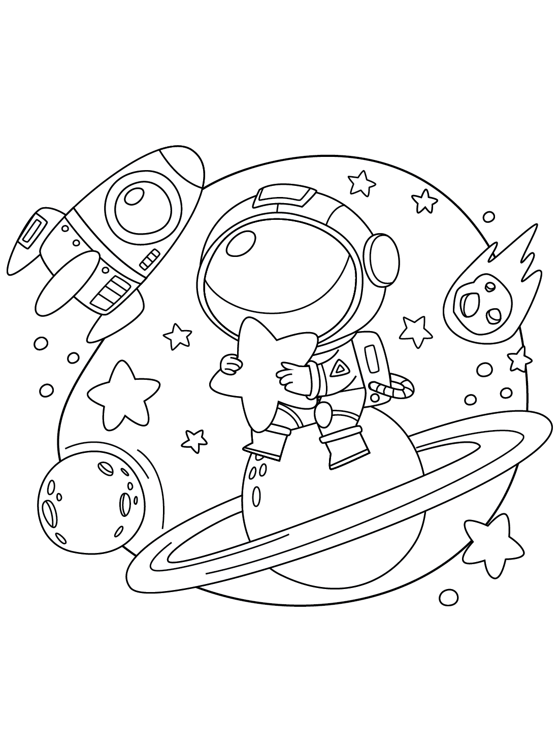 103 Free Printable Spaceship Coloring Pages For Kids 47