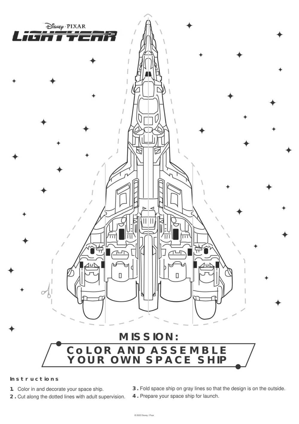 103 Free Printable Spaceship Coloring Pages For Kids 49