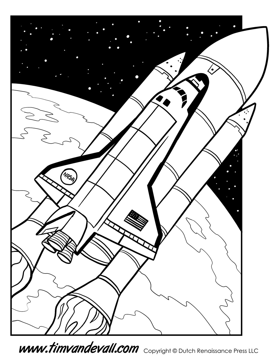 103 Free Printable Spaceship Coloring Pages For Kids 60