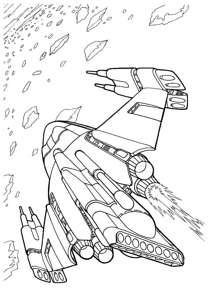 103 Free Printable Spaceship Coloring Pages For Kids 62