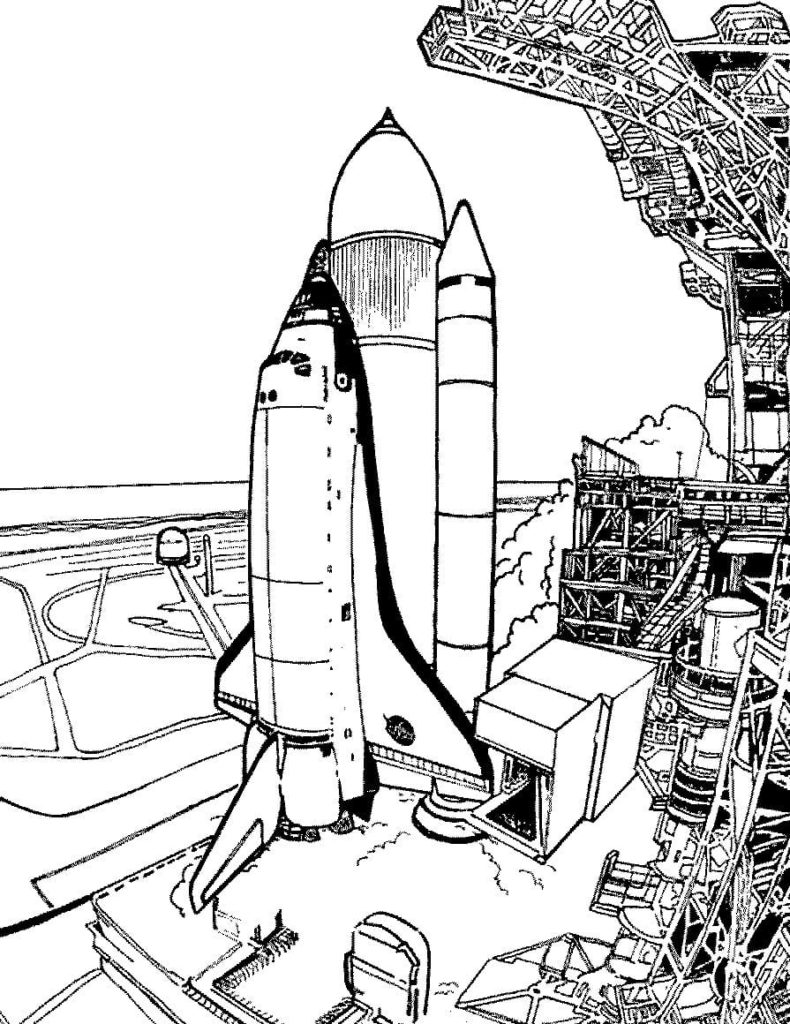 103 Free Printable Spaceship Coloring Pages For Kids 84