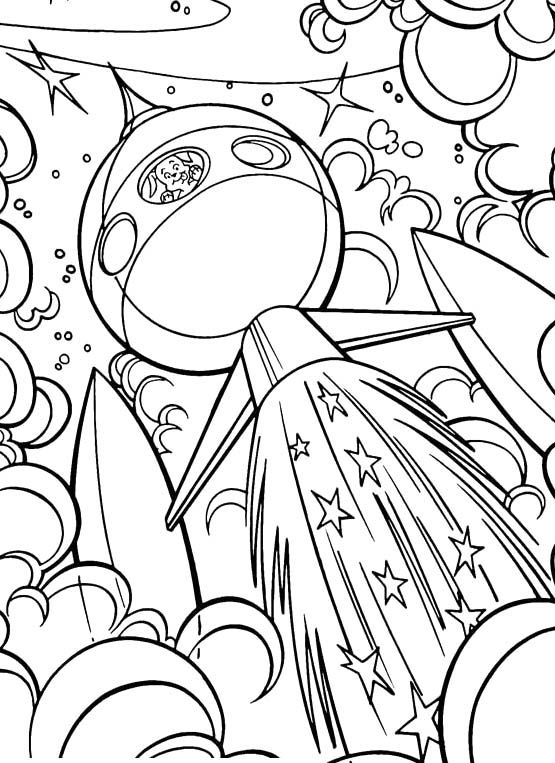 103 Free Printable Spaceship Coloring Pages For Kids 87