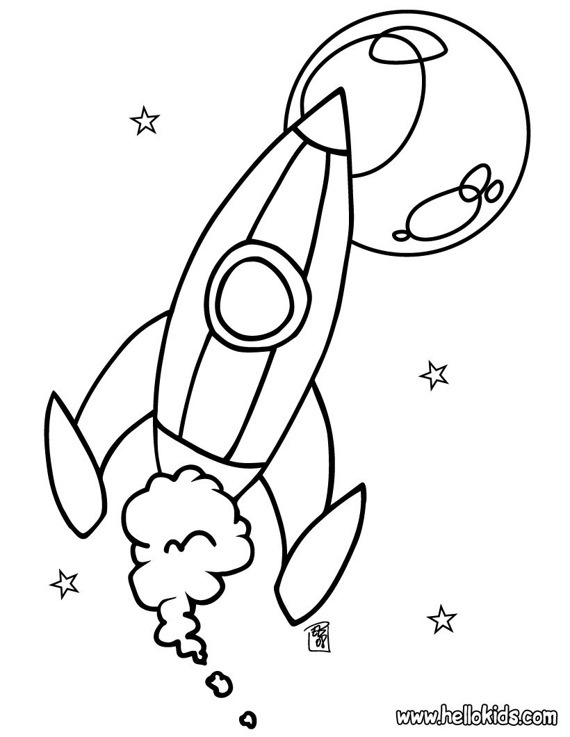 103 Free Printable Spaceship Coloring Pages For Kids 96