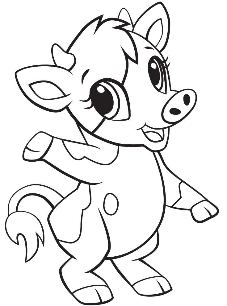 105 Cow Coloring Pages for Kids Printable 16