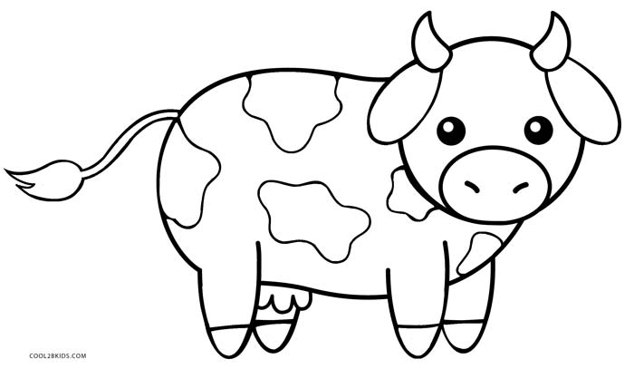 105 Cow Coloring Pages for Kids Printable 23