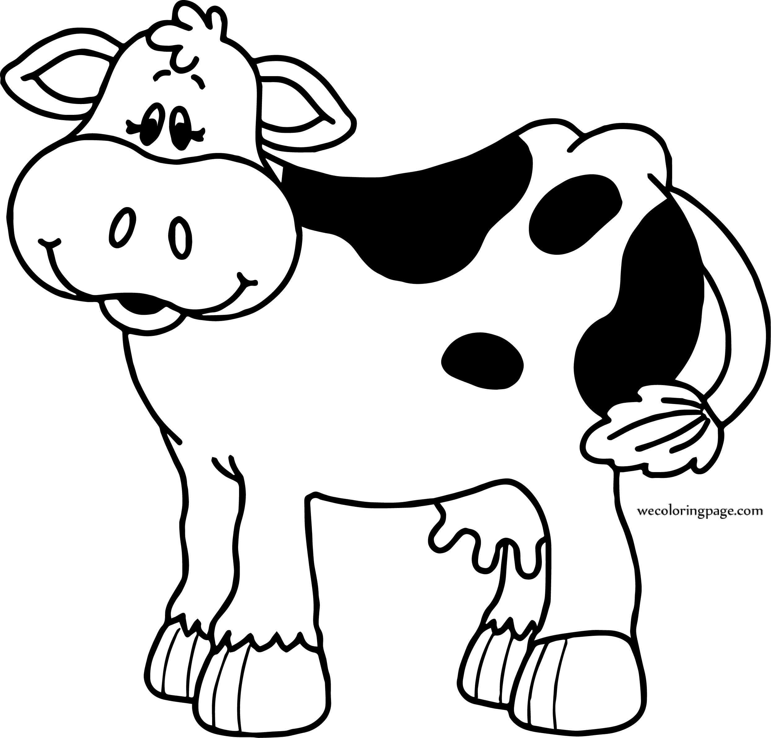 105 Cow Coloring Pages for Kids Printable 25