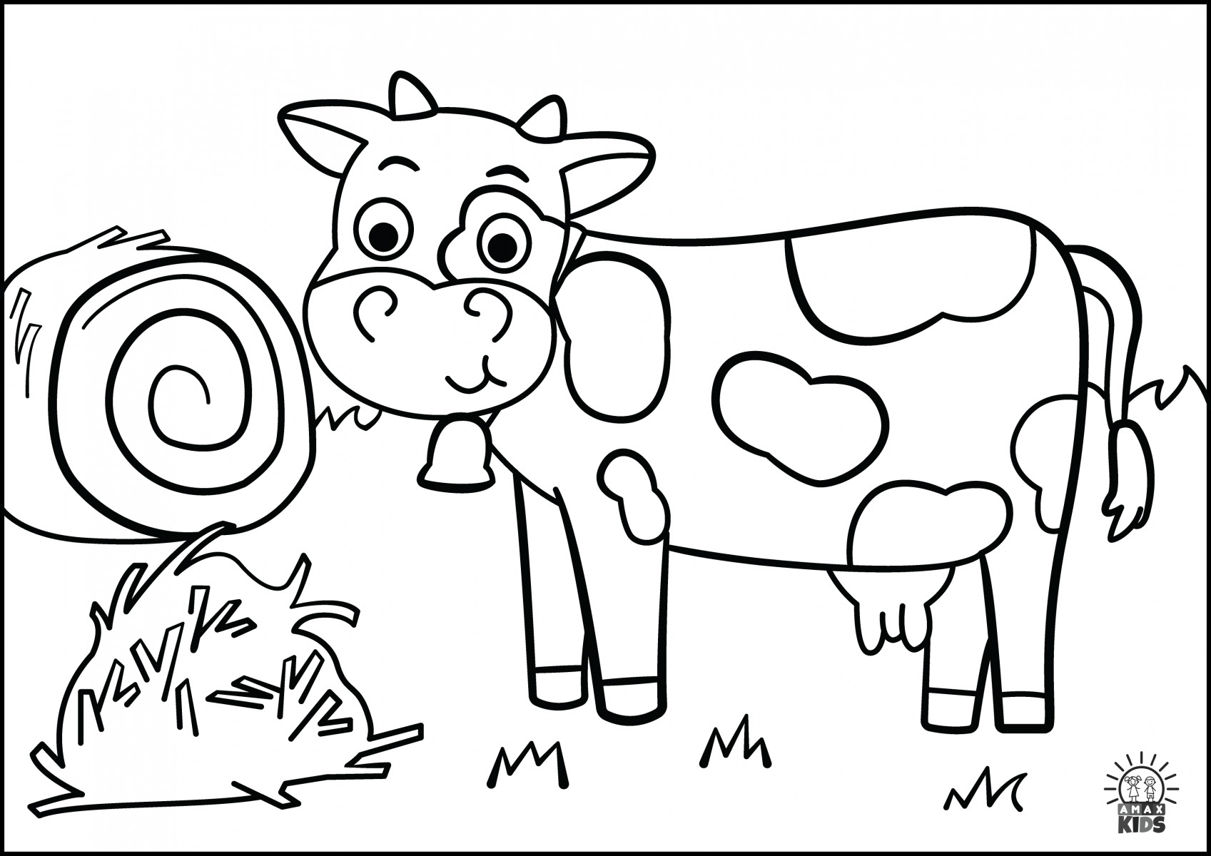 105 Cow Coloring Pages for Kids Printable 28