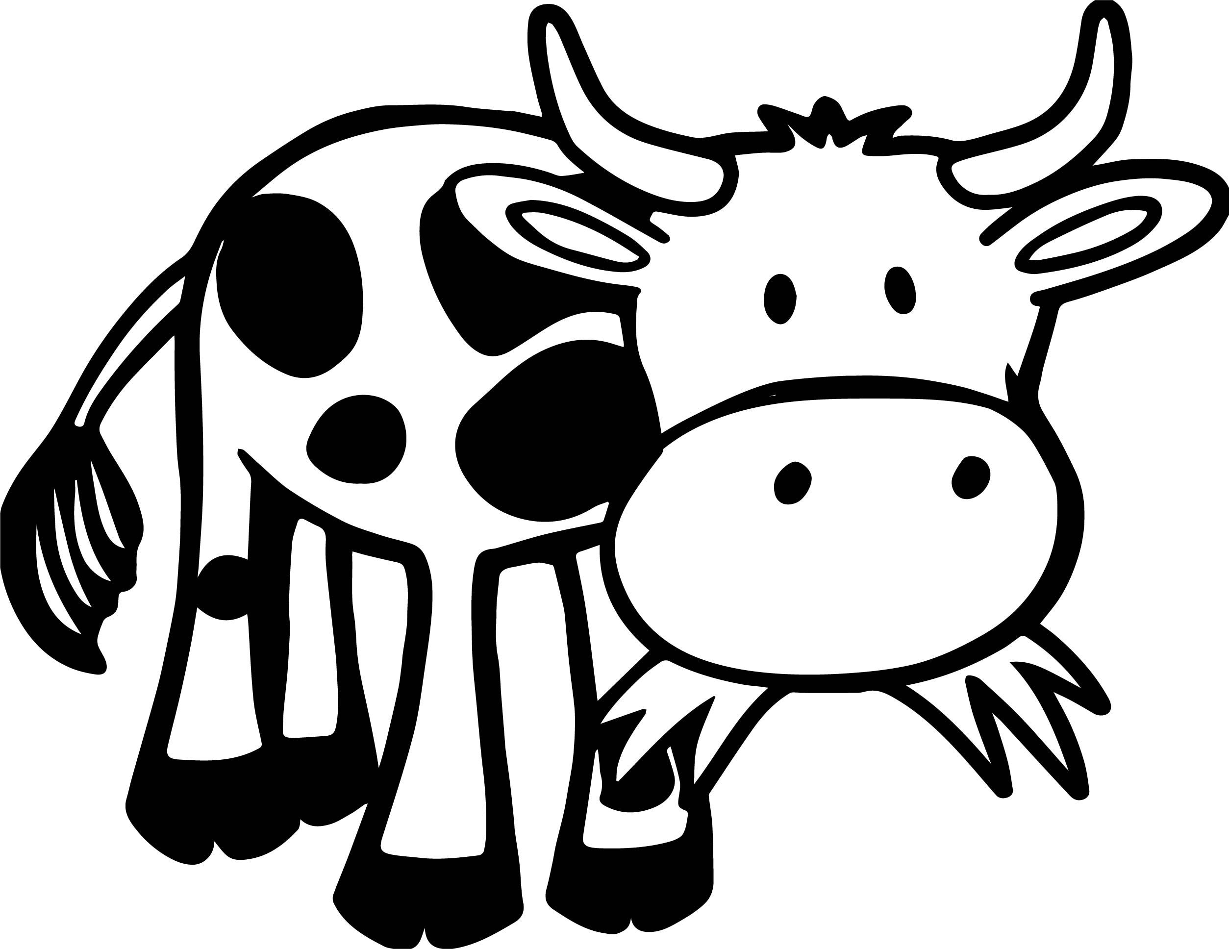 105 Cow Coloring Pages for Kids Printable 3