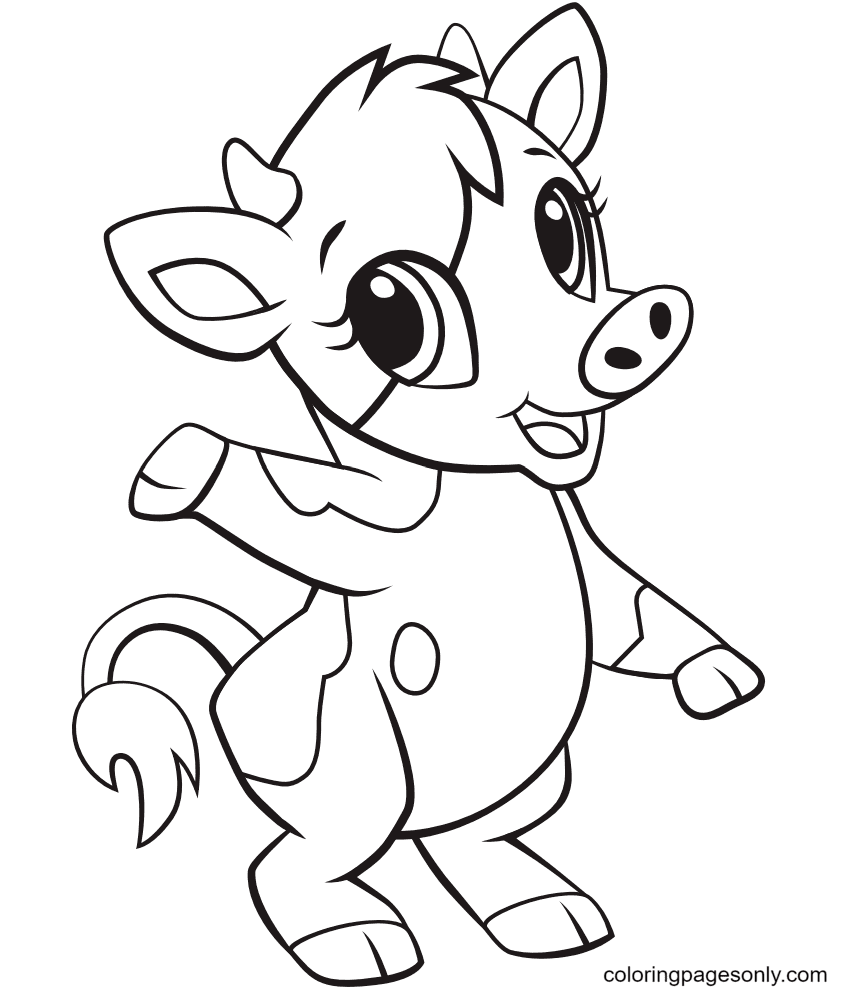 105 Cow Coloring Pages for Kids Printable 33