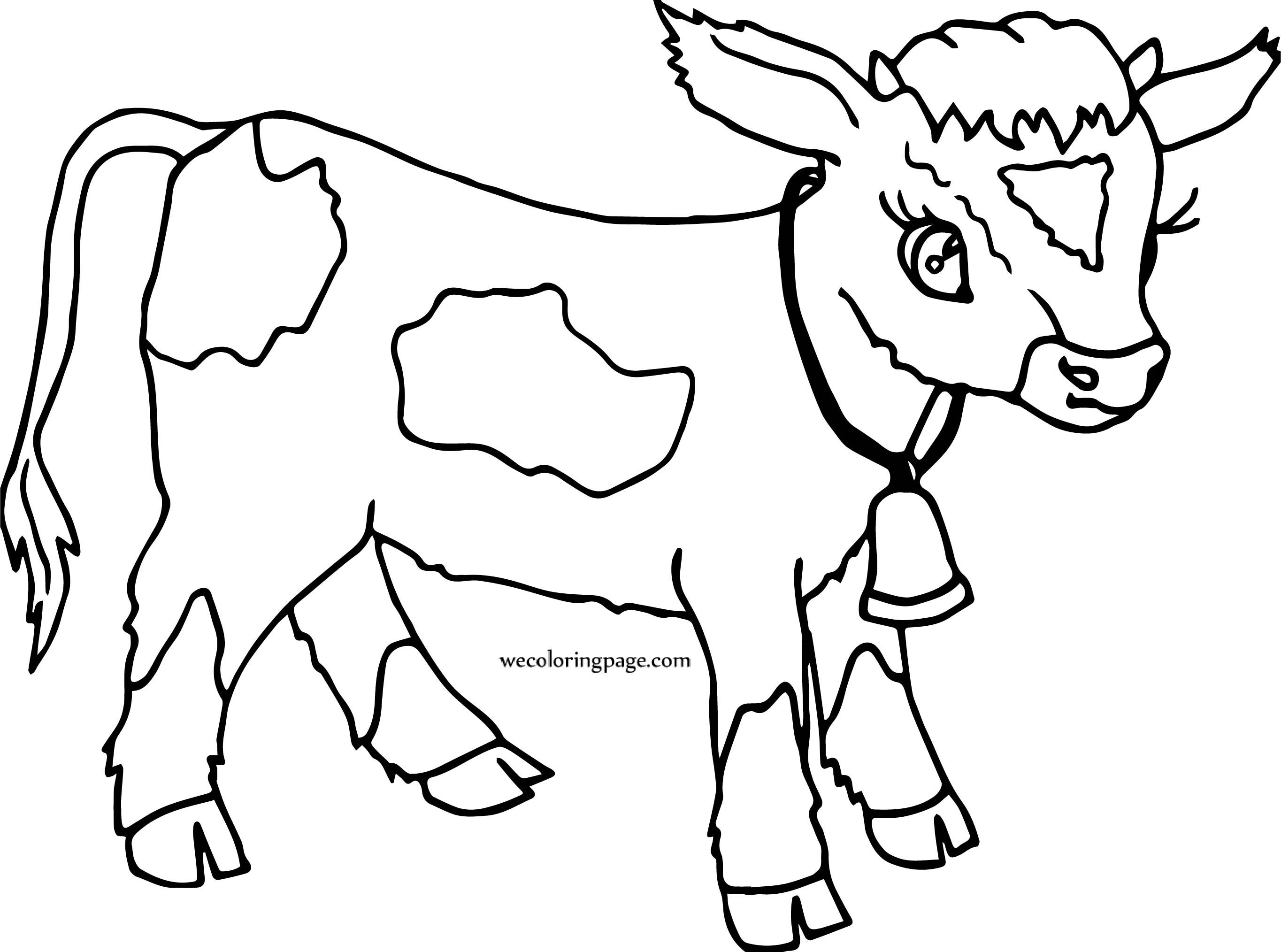 105 Cow Coloring Pages for Kids Printable 34