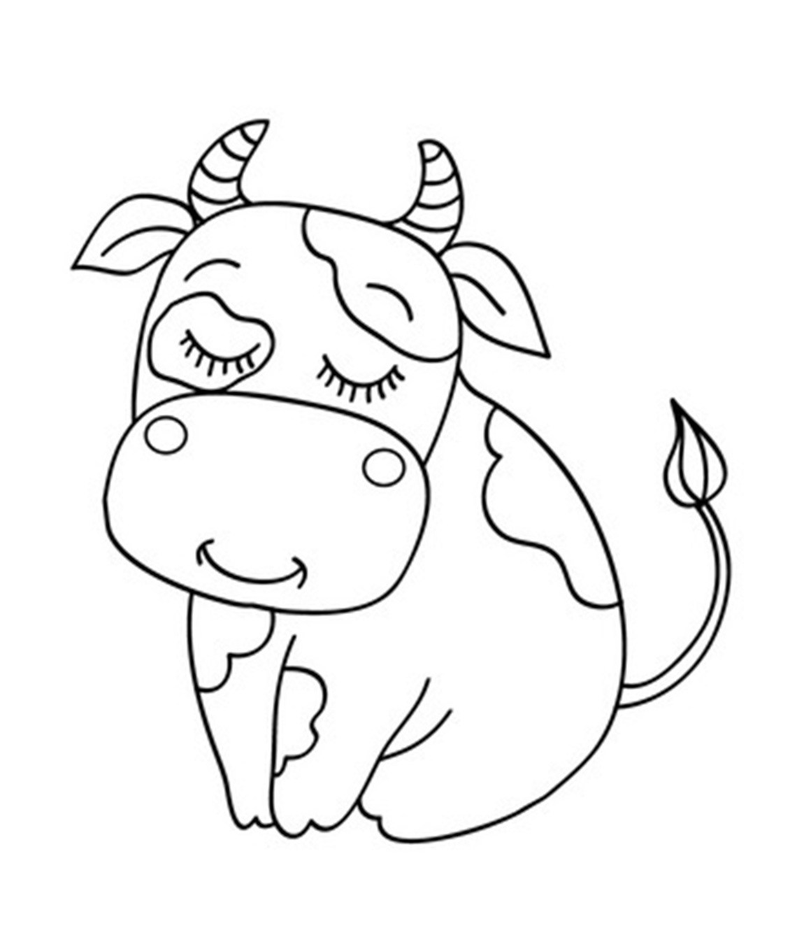 105 Cow Coloring Pages for Kids Printable 36