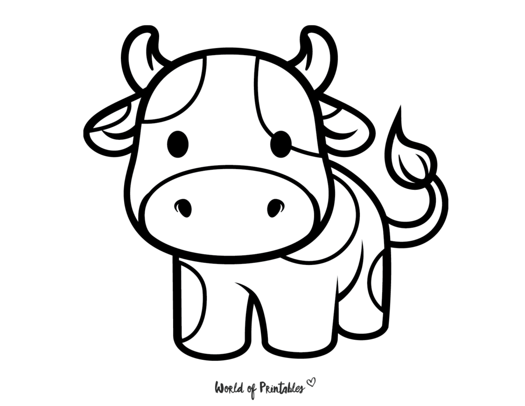 105 Cow Coloring Pages for Kids Printable 37