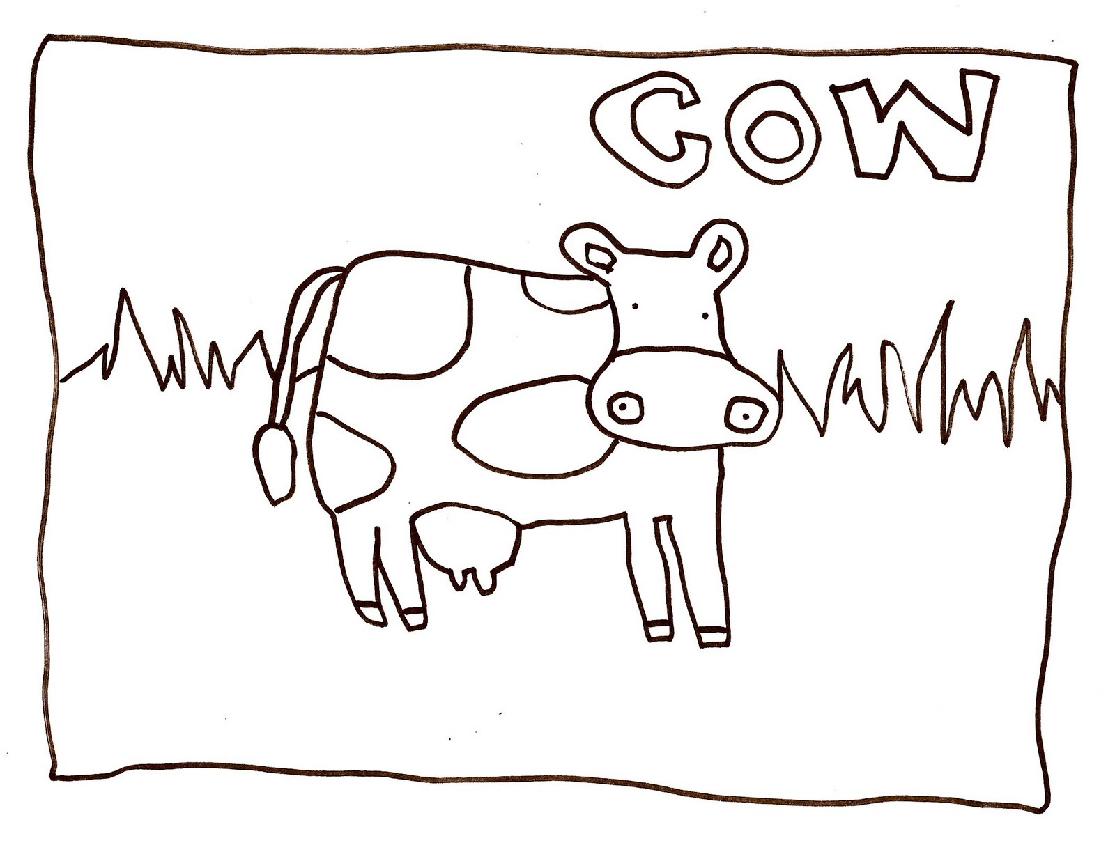 105 Cow Coloring Pages for Kids Printable 40