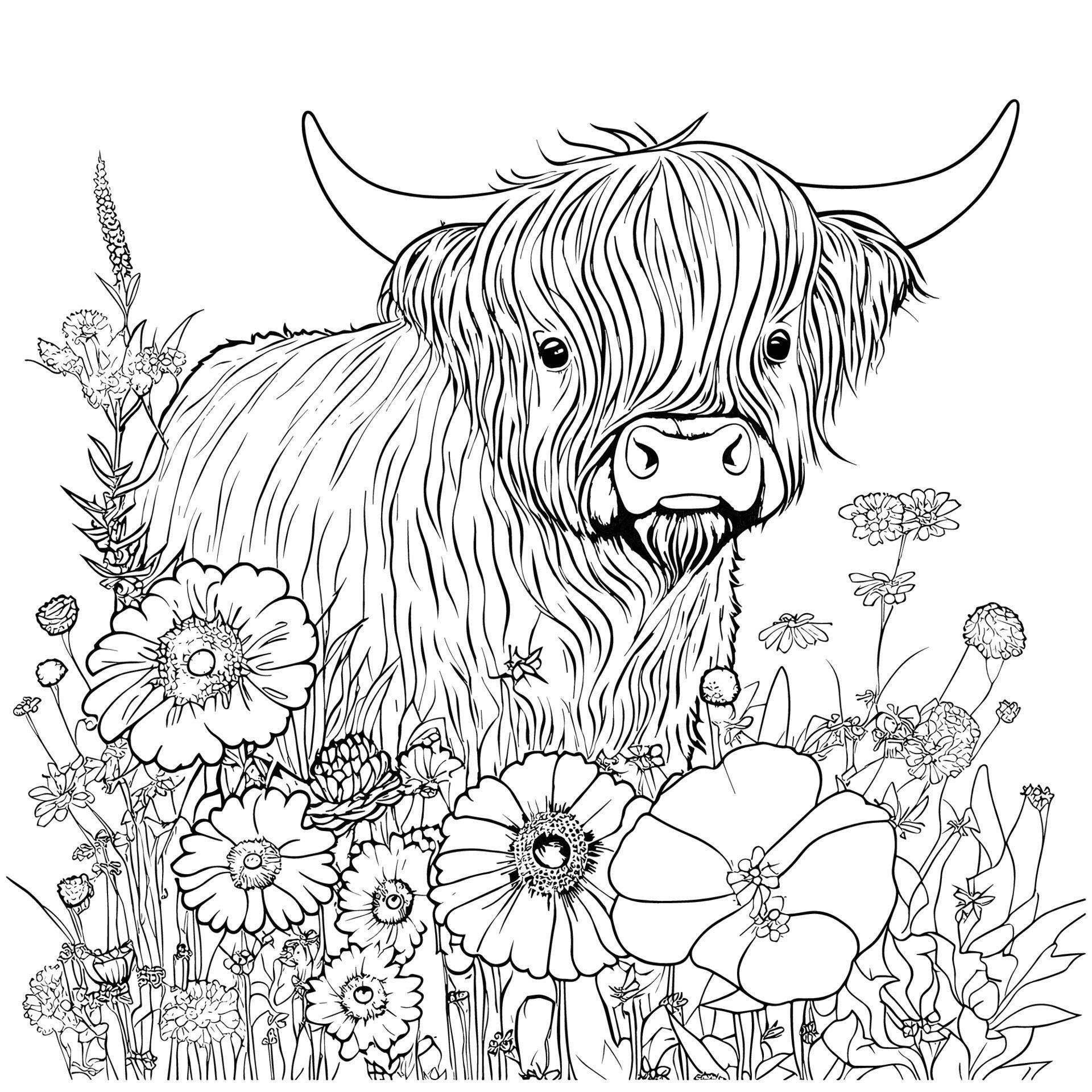 105 Cow Coloring Pages for Kids Printable 46