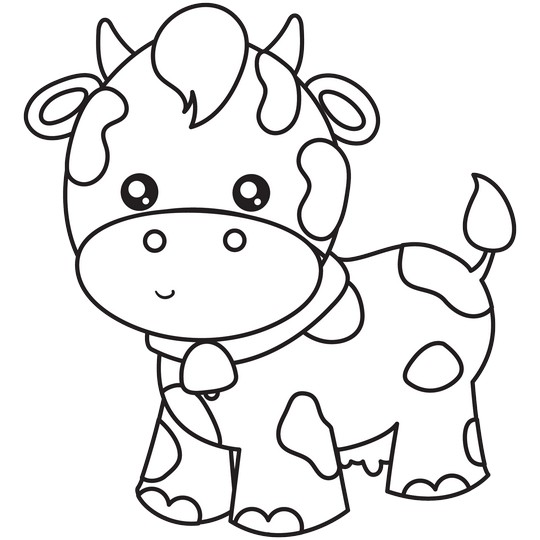 105 Cow Coloring Pages for Kids Printable 47