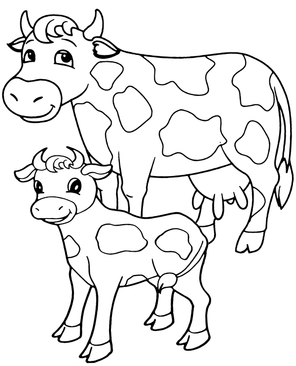 105 Cow Coloring Pages for Kids Printable 51