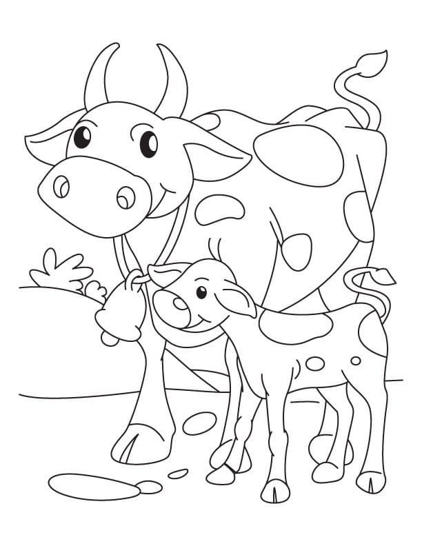 105 Cow Coloring Pages for Kids Printable 54