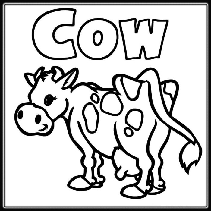 105 Cow Coloring Pages for Kids Printable 59