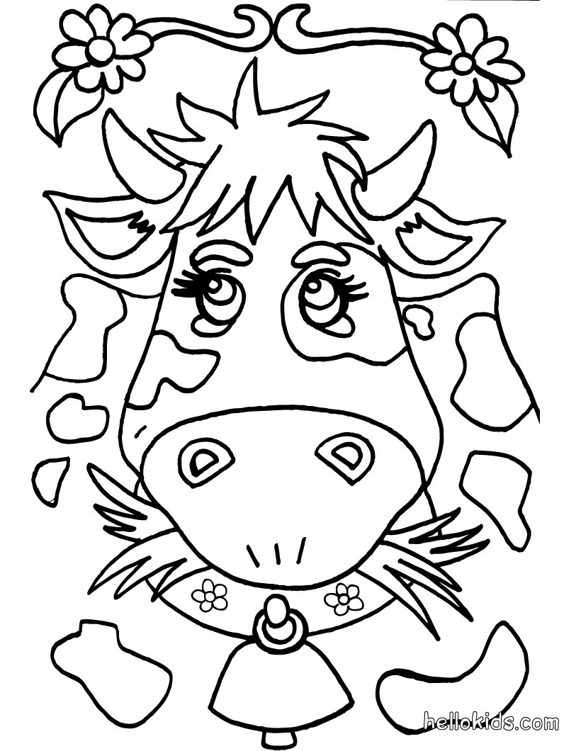 105 Cow Coloring Pages for Kids Printable 61