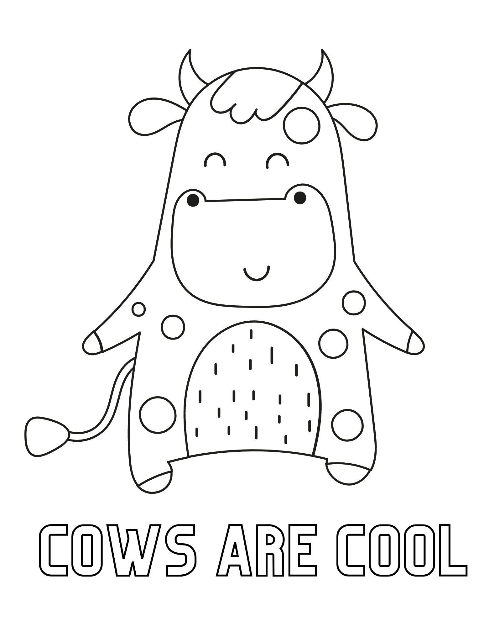 105 Cow Coloring Pages for Kids Printable 66