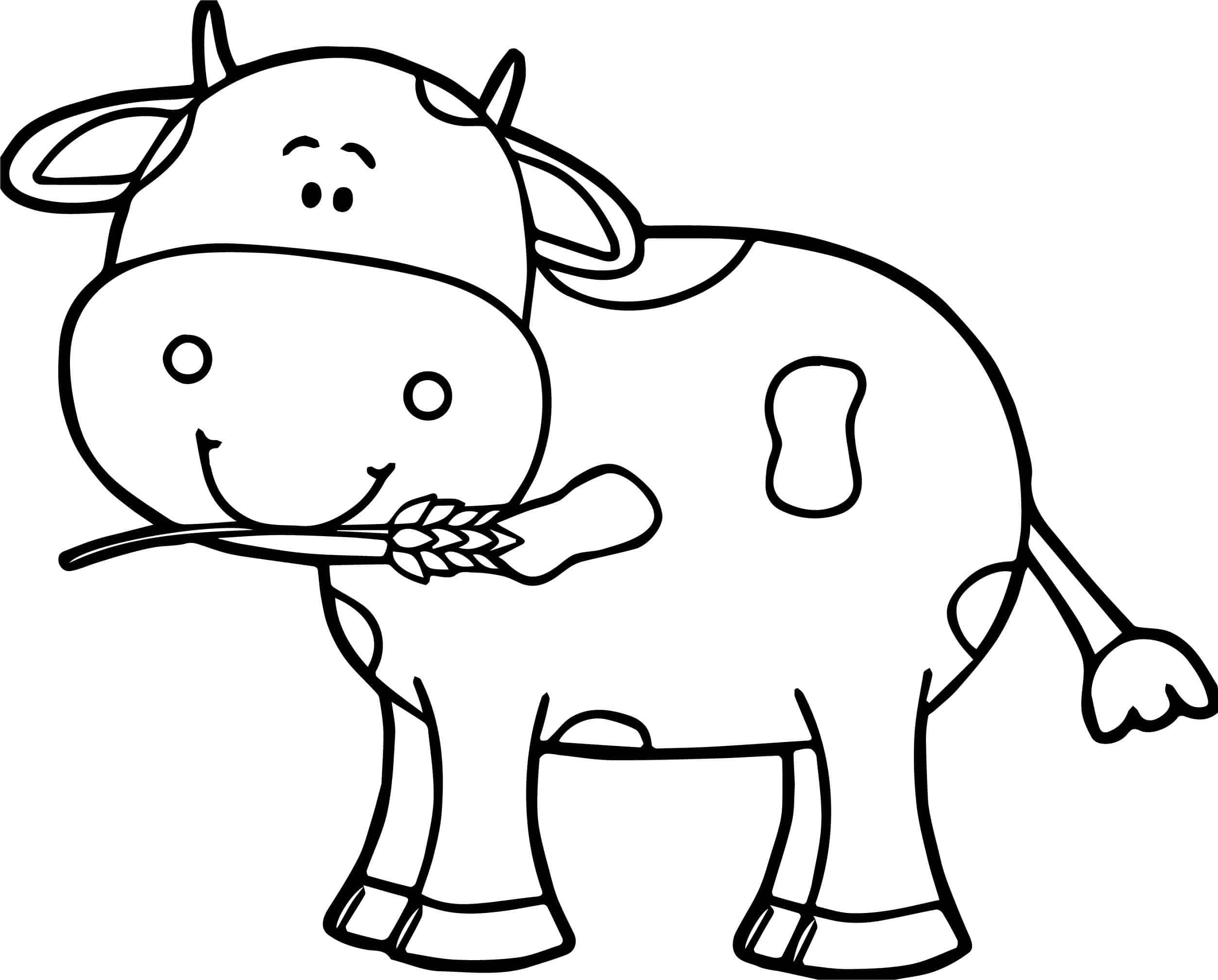 105 Cow Coloring Pages for Kids Printable 9