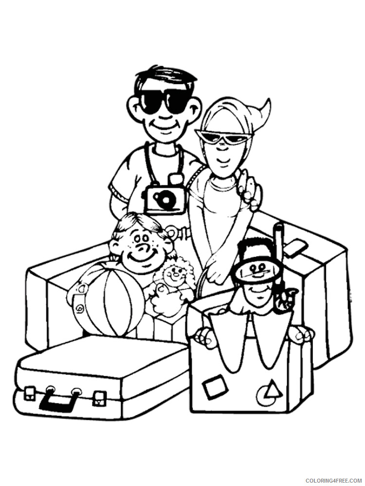 105 Travel Coloring Pages Printable 101