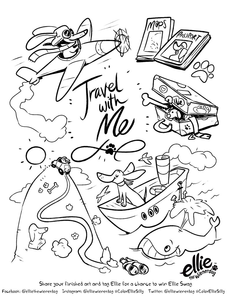 105 Travel Coloring Pages Printable 16