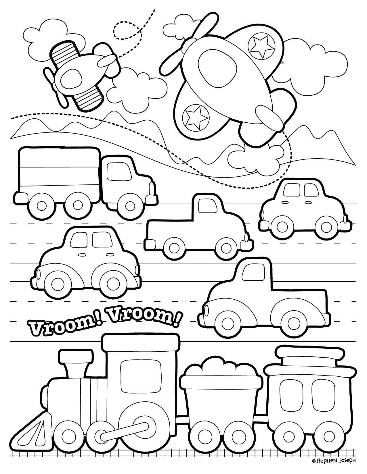 105 Travel Coloring Pages Printable 2