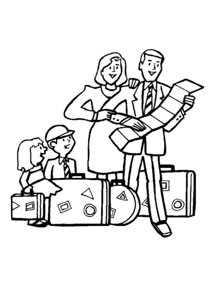 105 Travel Coloring Pages Printable 3