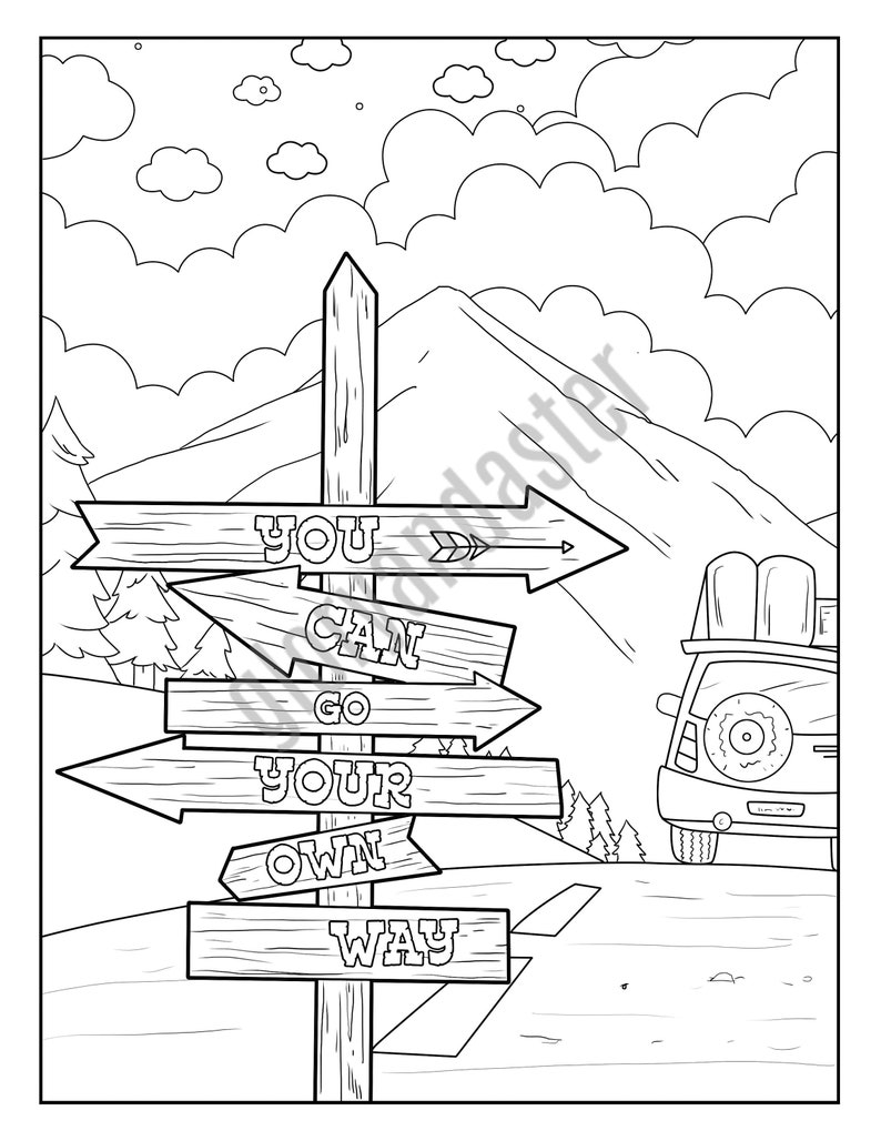 105 Travel Coloring Pages Printable 39