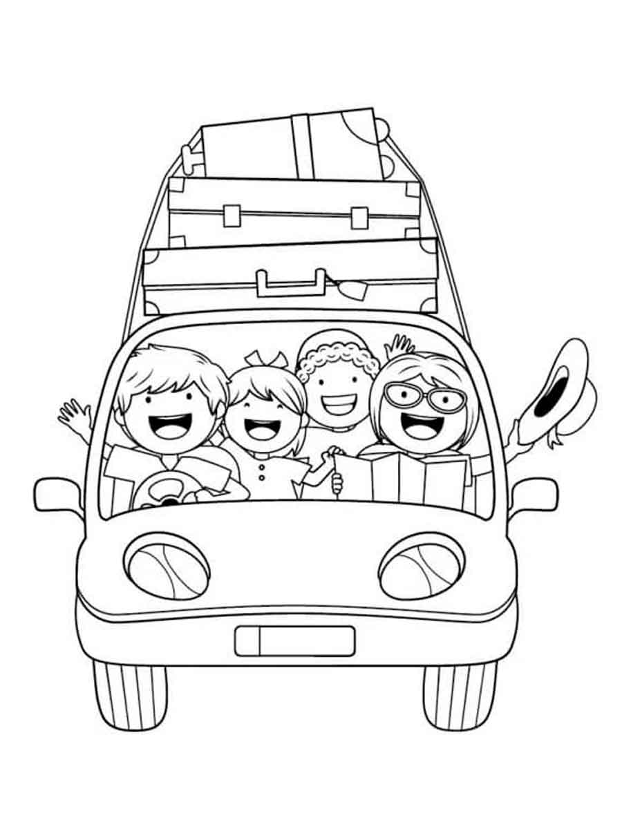 105 Travel Coloring Pages Printable 52